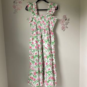 Hill House Ellie Nap Dress White/Pink Floral - XXL